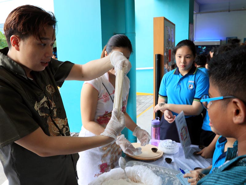 Team building activity conducted by our Dragon's Beard artists